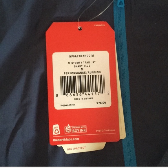 North Face Stormy Trail Jacket - Shady Blue - Med - Picture 3 of 8
